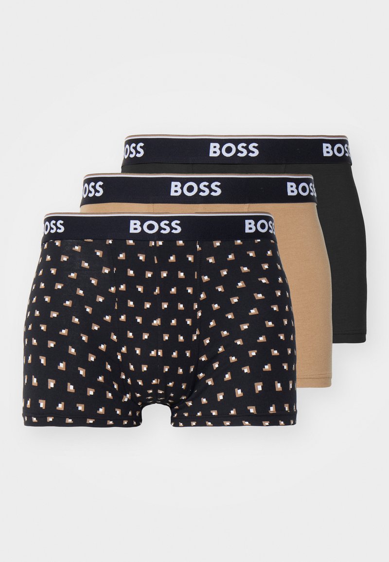 BOSS TRUNK POWER 3 PACK - Boxer aderenti - black/nero - Zalando.it