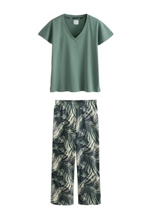 Next REGULAR FIT - SHORT SLEEVE SET - Nattøj sæt - khaki green