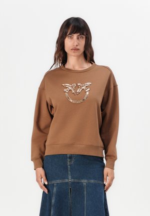 NELLY LOGO CASTONI - Sweater - marrone caffe liquoroso