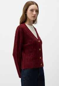 Jimmy Key PATTERNED  WITH V NECK  - Gilet - bordeaux