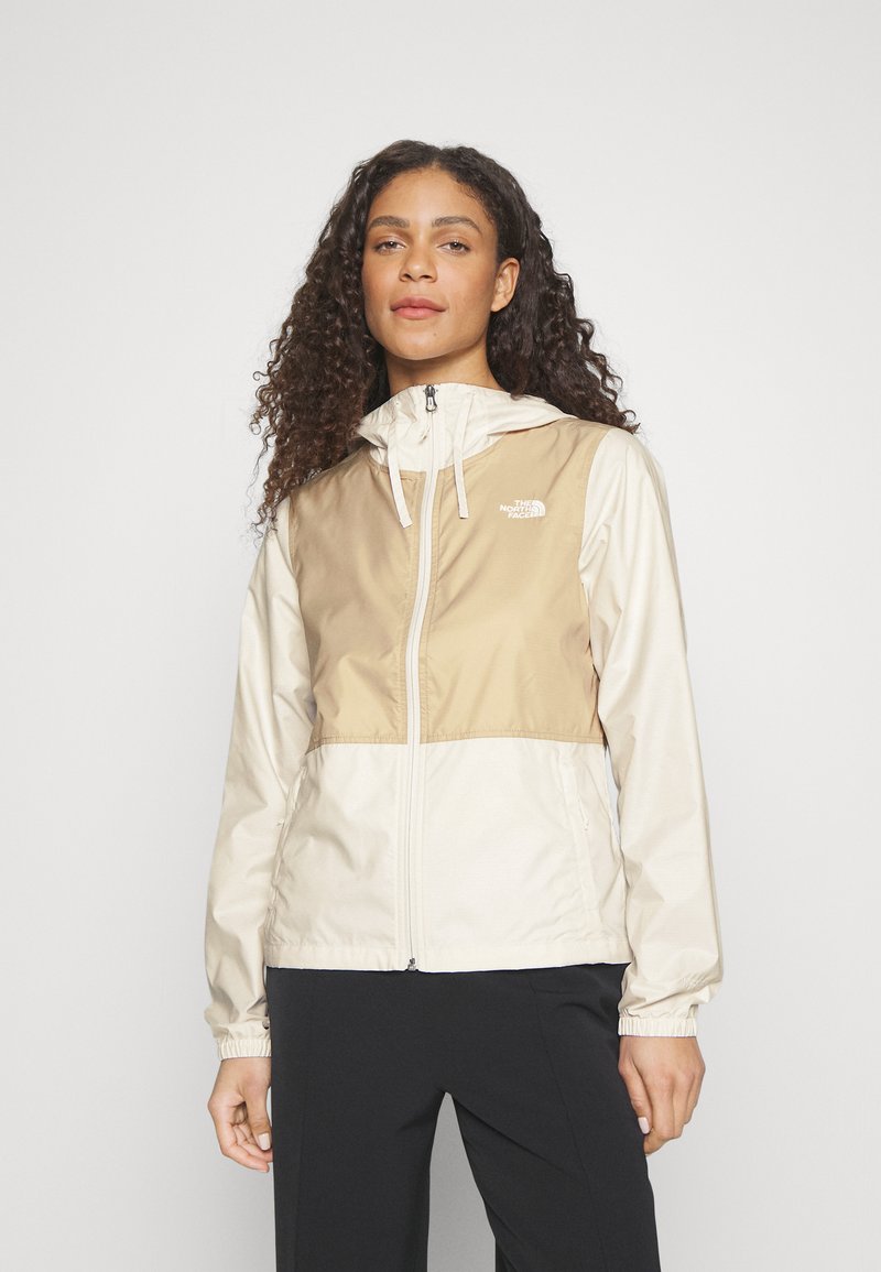 the north face windbreaker weiß