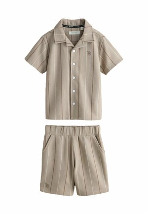 REGULAR FIT - STRIPE SET - Shorts - brown