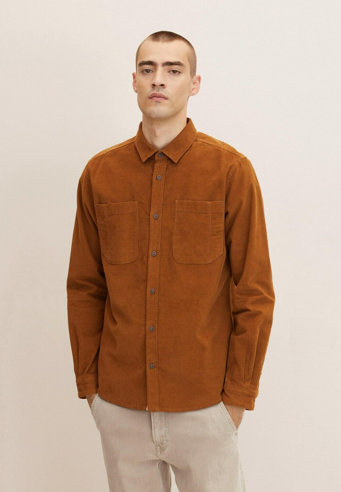 Jersey Denim Algodón Sostenible Jersey Tom Tailor Denim Hombre - Algodón Sostenible - Corte Estándar - Manga Larga Jersey Melange Hombre