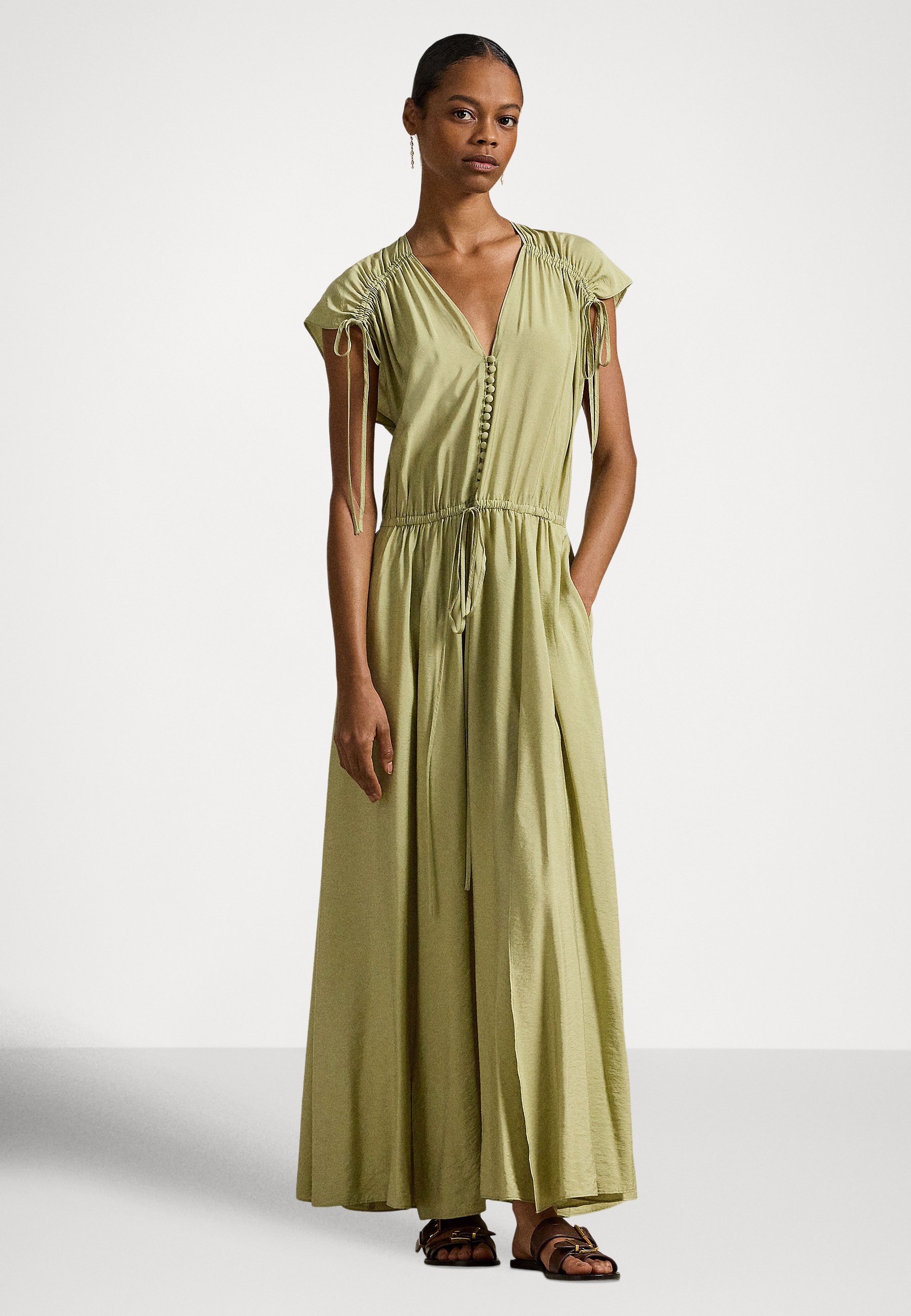 slim fit dress slacks BABARONI Strapless Trumpet Long Dress with Slit Gold, Gold / US0