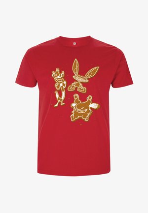 Henry Tiger, AAAHH!!! REAL MONSTERS REAL MONSTERS COOKIES - T-shirts print - red