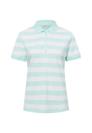 Polo shirt - türkis weiß - 0013