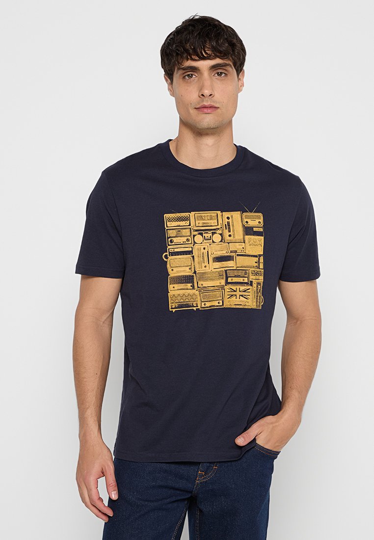Ben Sherman T-shirt print donkerblauw