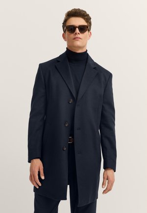 REVERSKRAGEN IM MODERN FIT MIT KNOPFLEISTE - Kurzmantel - -marine