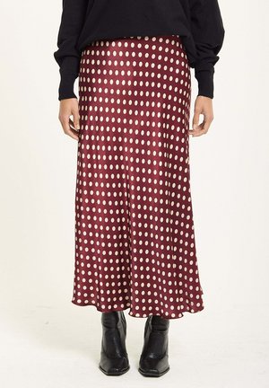 A-line skirt - burgundy