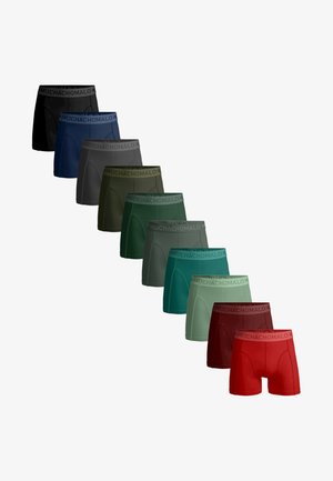 MUCHACHOMALO 10 PACK - Ozke boksarice - black blue grey green green green green green red red