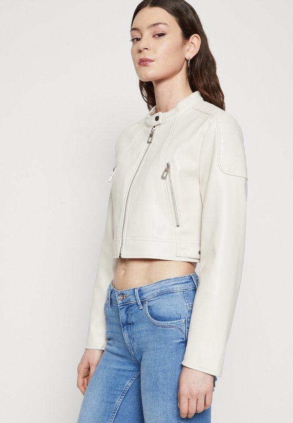 ONLBEST MOTO JACKET - Faux leather jacket - pumice stone4