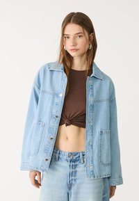 Stradivarius - Giacca di jeans - mottled royal blue Immagine in miniatura 1