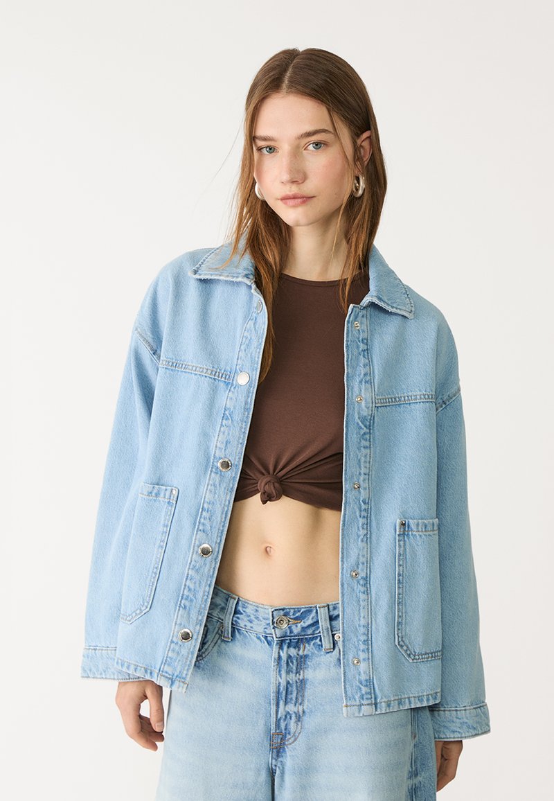 Stradivarius - Giacca di jeans - mottled royal blue, Ingrandire