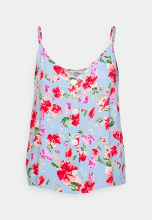 ONLY Petite, ONLNOVA LIFE BUTTON SINGLET - Topp - grapemist wonda