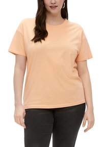 QS T-shirt print - pfirsich
