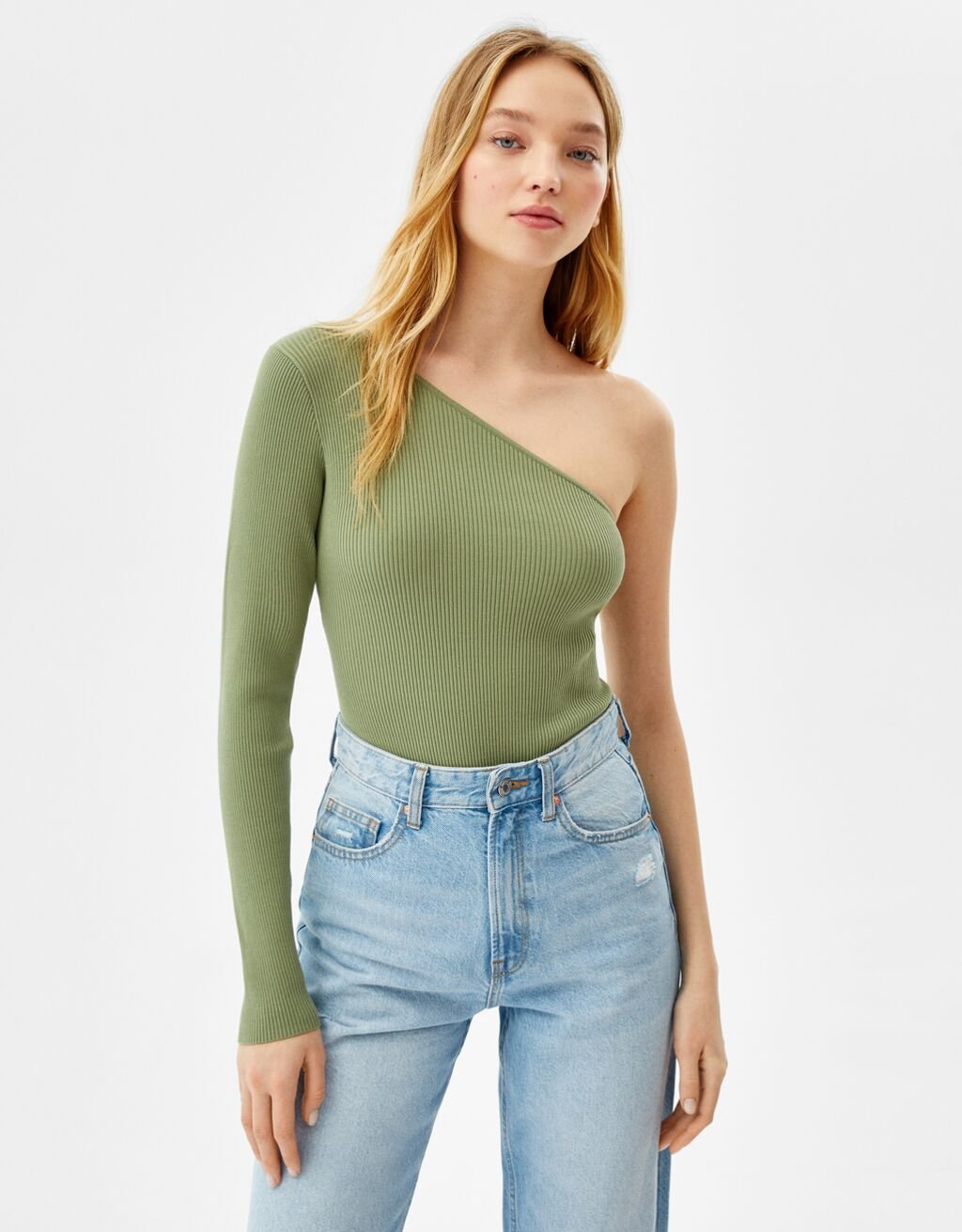 Bershka ASYMMETRIC LONG SLEEVE - Body 