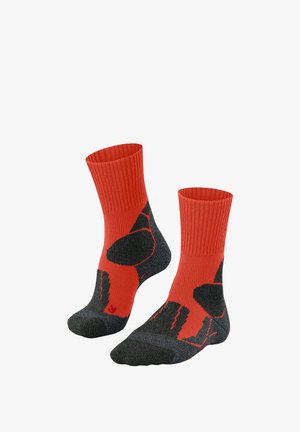 FALKE TK1 TREKKING STRONG CUSHIONING - Calze sportive - electric orange