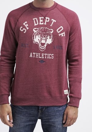 Sweater - mottled bordeaux