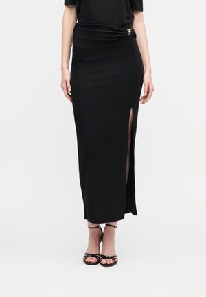 MIDI SKIRT - Μάξι φούστα - jet black