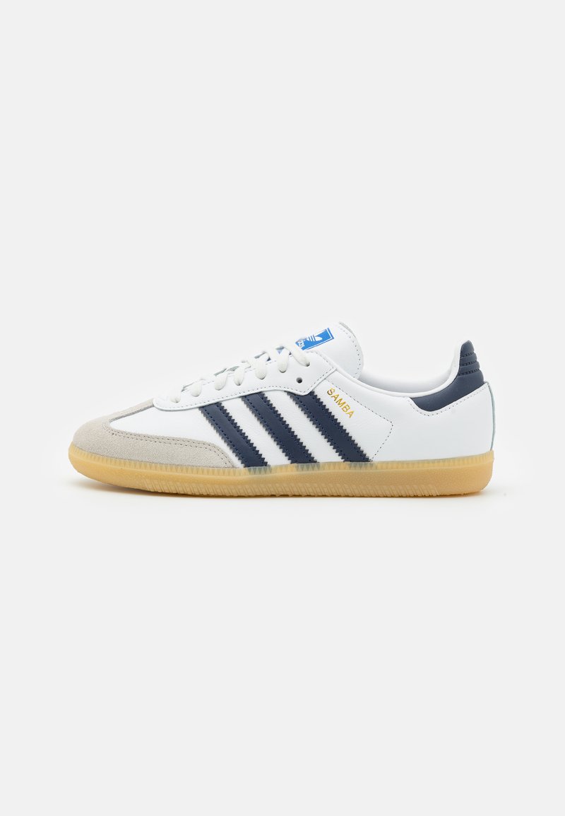 adidas Originals SAMBA OG UNISEX - Treniņu apavi - footwear white/collegiate navy