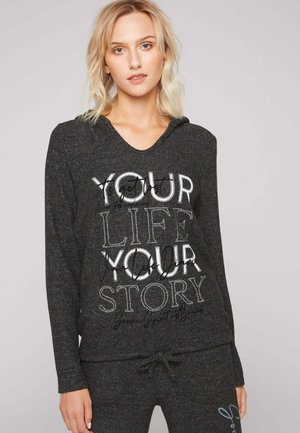 ARTWORK - Hoodie - black melange