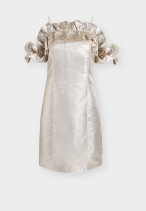 Bruuns Bazaar, WALLICHIABBMARTHA DRESS - Koktailové šaty/večierkové šaty - gold/silver