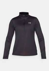 TECH 1/2 ZIP SOLID - T-shirt à manches longues - black/white