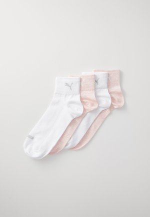 WOMEN QUARTER ECOM 4 PACK - Socks - white/pink melange