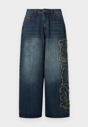 Jaded London APPLIQUE COLOSSUS - Jeans Relaxed Fit - blue denim