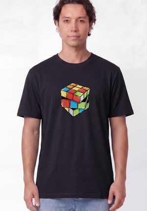 watapparel, PIXEL ZAUBERWÜRFEL UNISEX - T-shirt print - black