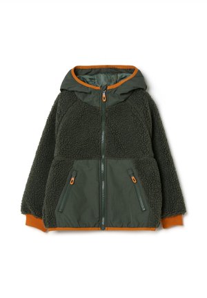 HOODIE - Fleecejacke - forest green