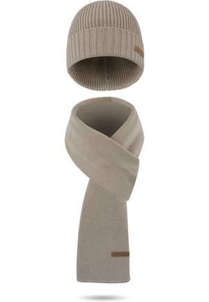 WINTERSET AUS UND GLATT - Beanie - beige