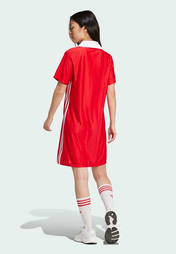 ADICOLOR 3-STRIPES PINSTRIPE - Jersey dress - better scarlet3