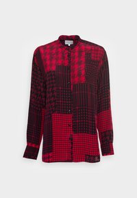 ICON PATCHWORK BLOUSE - Blusa com botões - red