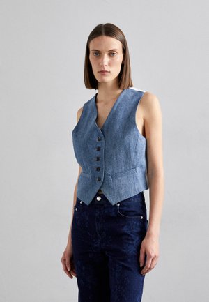 SIERRA VEST - Waistcoat - light indigo