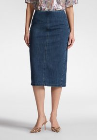 Jupe Grise Elena Mirò Avec Poche Zip - Longueur 68cm - 63% Polyester - Neuf Avec étiquettes