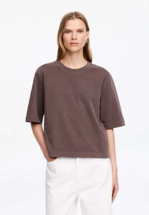 ARKET, ARKET ALBA BOXY T-SHIRT - T-shirt basique - brown