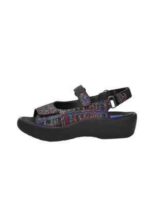 Wolky JEWEL GIZA - Sandales à plateforme - zwart