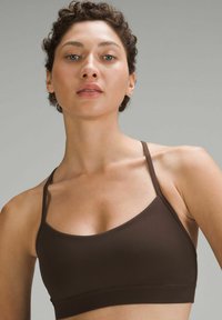 lululemon FLOW Y NULU™ - Sport-bh met light support - espresso