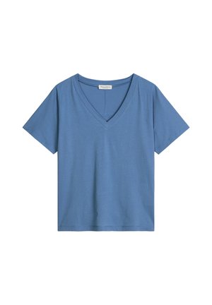 Marc O'Polo, T-SHIRT, SHORT SLEEVE, V NECK - T-shirt basique - provincial blue