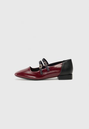 Ballet pumps - burgundy black