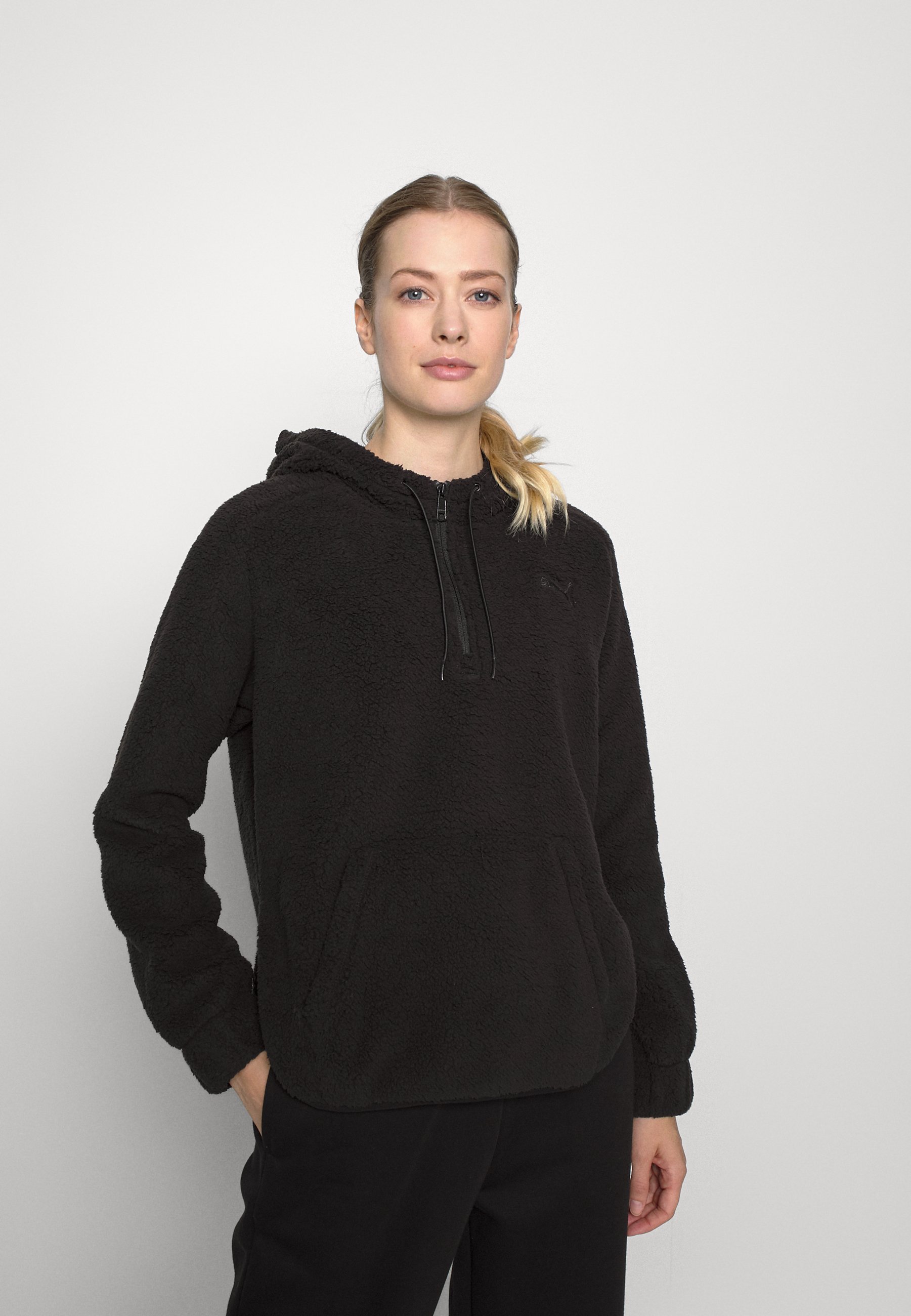 sherpa lined half zip