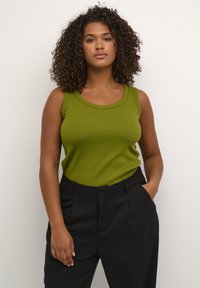 Kaffe Curve - CARINA  - Top - calla green Miniaturebillede 1