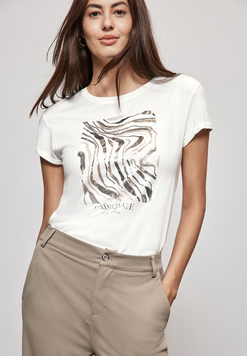 Street One - Print T-shirt - weiß, Enlarge
