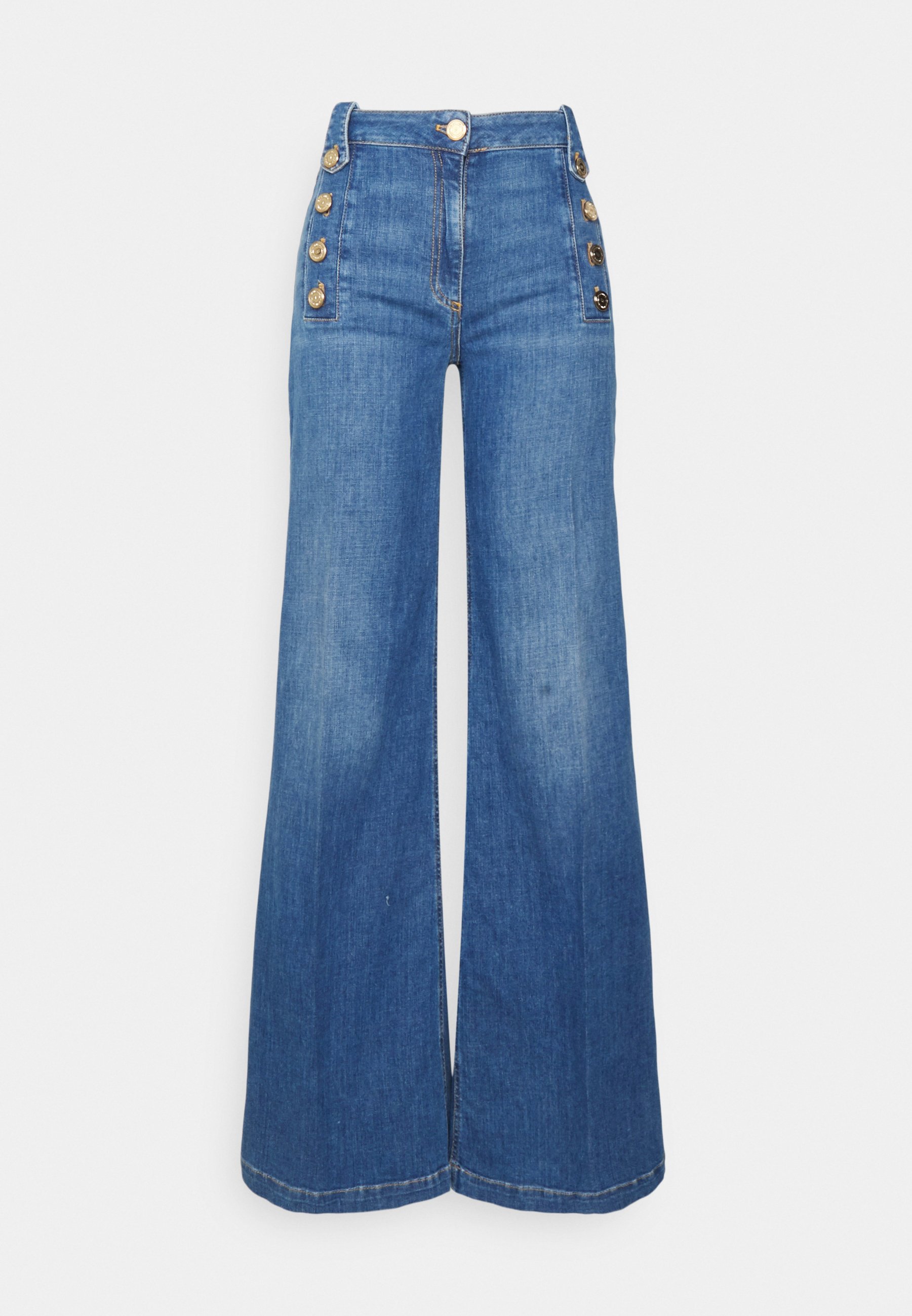 Elisabetta Franchi WOMENS TROUSERS - Jeans a zampa - light blue/celeste -  Zalando.it