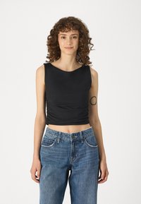 Hollister Co. SEAMLESS SHELL - Top - casual black