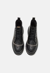 Koi Footwear THE SILENCE PLATFORM GRUNGE BOOTS UNISEX - Šněrovací kotníkové boty - black