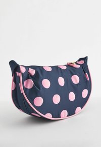 Cath Kidston ROUND MINI - REGULAR FIT - Keresztpántos táska - navy blue spot