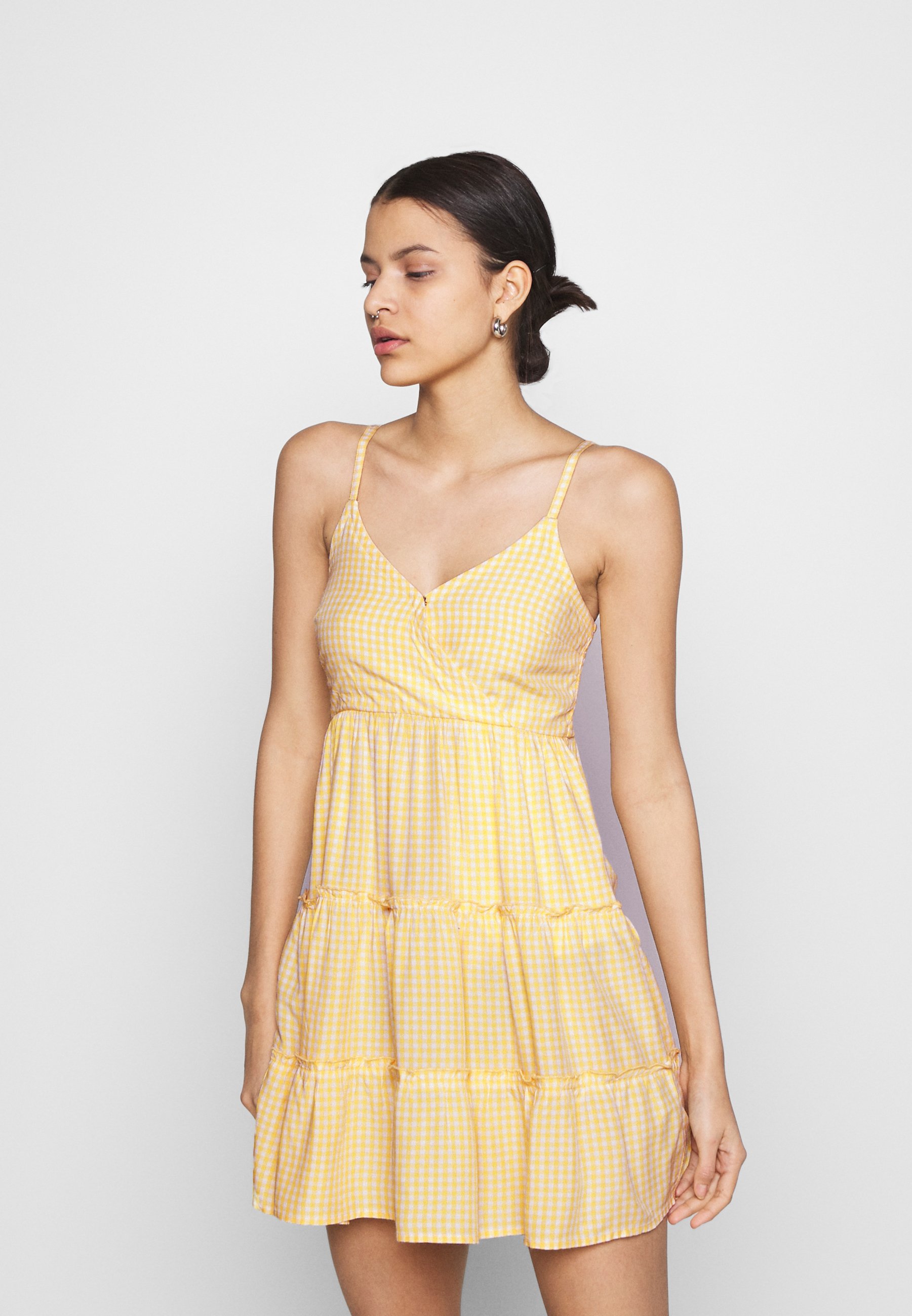 yellow hollister dress