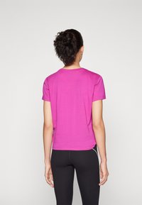 DKNY MINI STUD LOGO KNOT FRONT TEE - Marškinėliai su spaudiniu - orchid glow